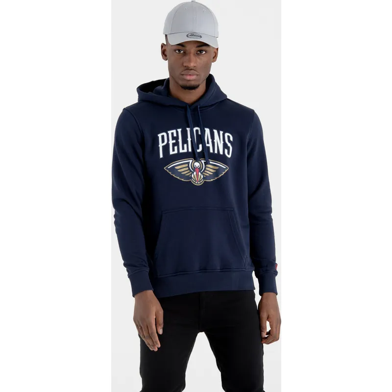 sweatshirt-with-hood-navy-blue-pullover-hoody-new-orleans-pelicans-nba-new-era sweatshirt-with-hood-navy-blue-pullover-hoody-new-orleans-pelicans-nba-new-era