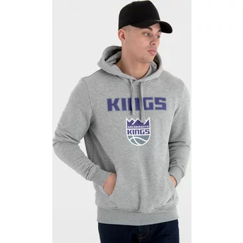 New Era Sacramento Kings NBA Grey Pullover Hoody Sweatshirt