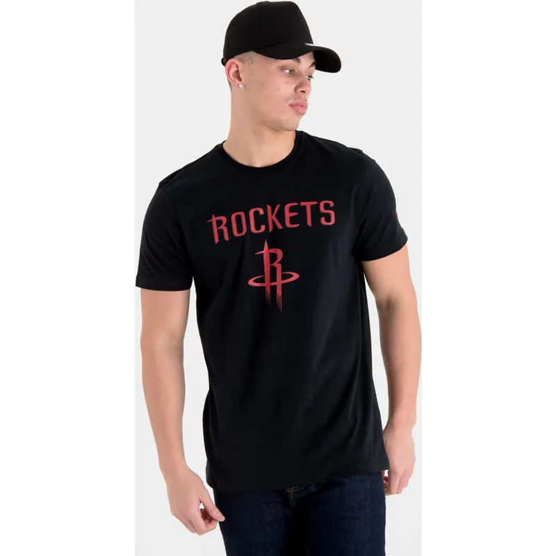 majice-kratki-rukav-crna-houston-rockets-nba-new-era