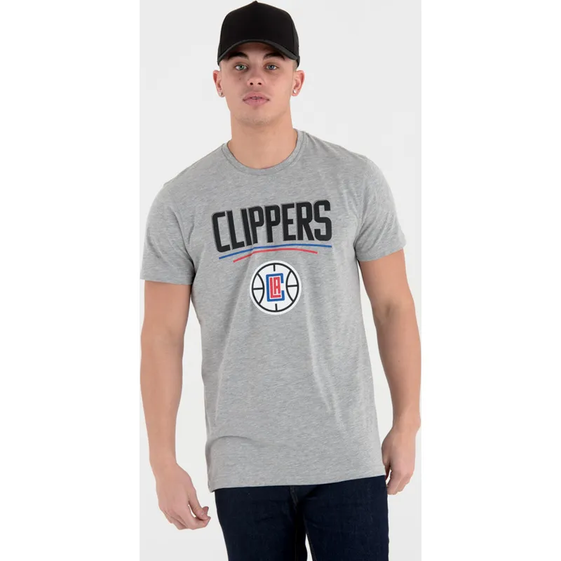 majice-kratki-rukav-siva-los-angeles-clippers-nba-new-era