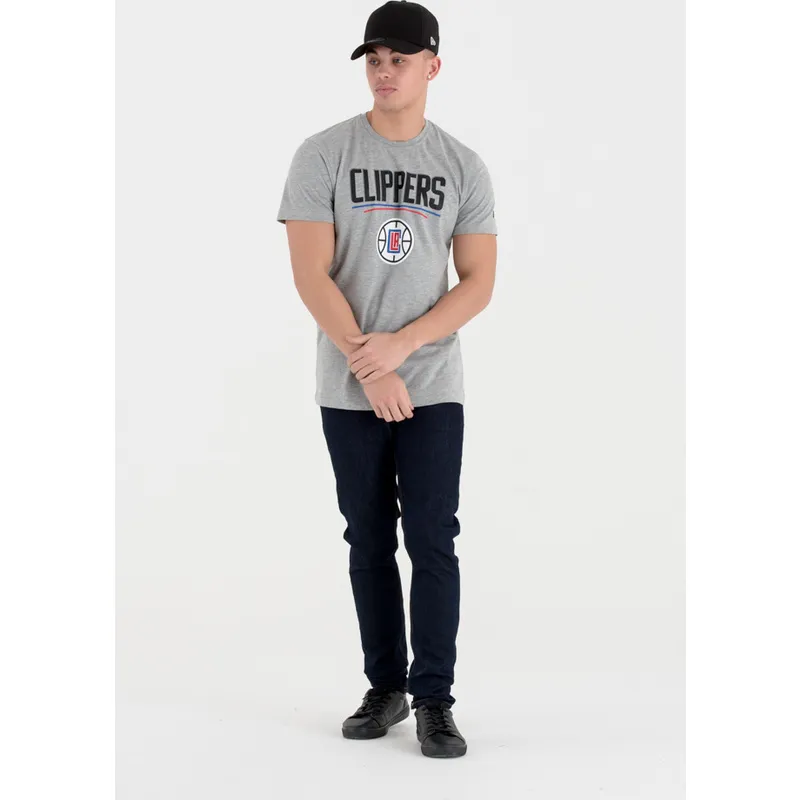 majice-kratki-rukav-siva-los-angeles-clippers-nba-new-era