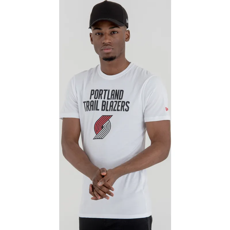 majice-kratki-rukav-bijela-portland-trail-blazers-nba-new-era