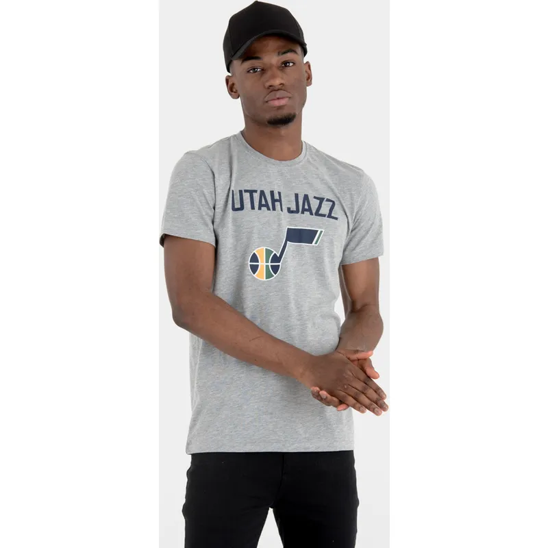 majice-kratki-rukav-siva-utah-jazz-nba-new-era