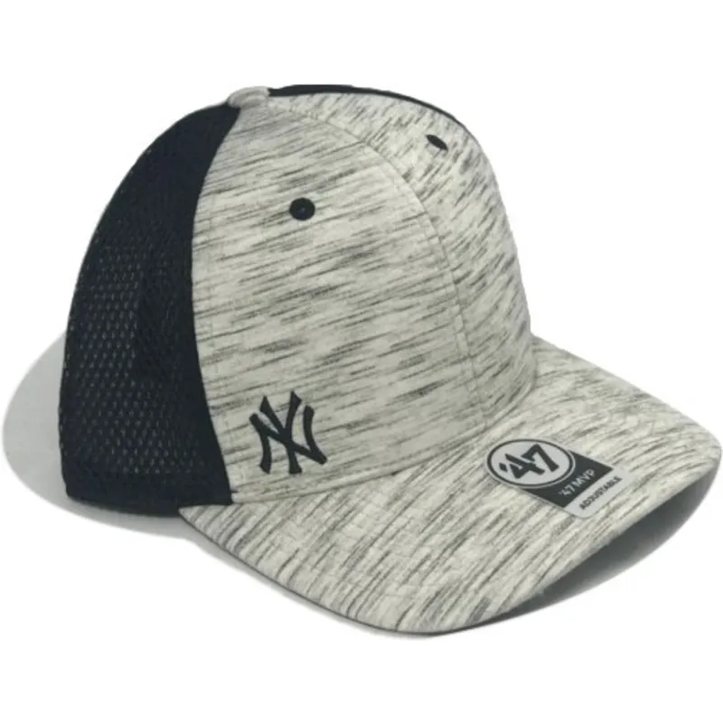kapa-zaobljena-siva-snapback-jaspeado-new-york-yankees-mlb-47-brand