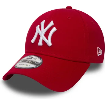 Kapa zaobljena crvena podesiv 9FORTY Essential New York Yankees MLB New Era