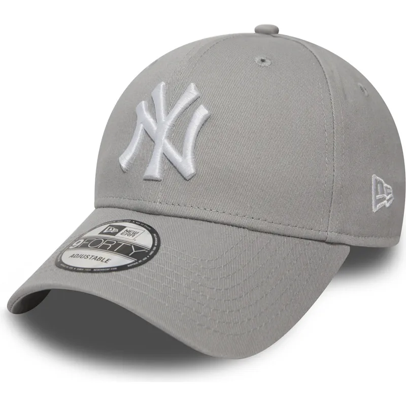 kapa-zaobljena-siva-podesiv-9forty-essential-new-york-yankees-mlb-new-era