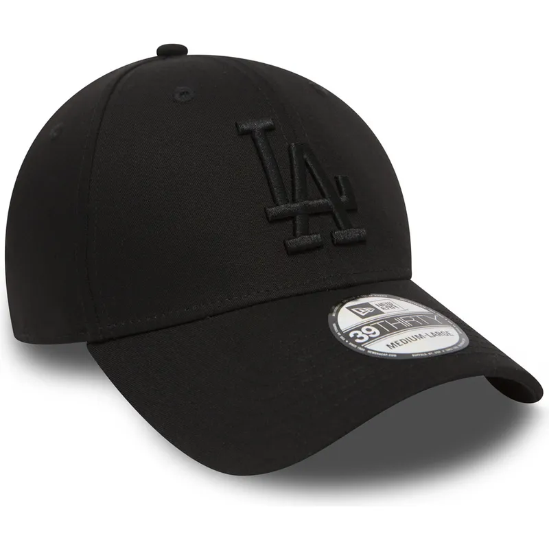kapa-zaobljena-crna-prilagodena-39thirty-essential-los-angeles-dodgers-mlb-new-era