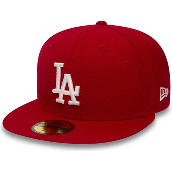 Kapa ravna crvena prilagođena 59FIFTY Essential Los Angeles Dodgers MLB New Era