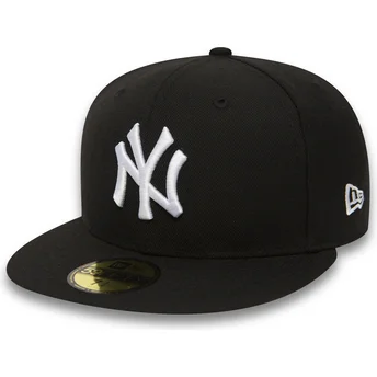 Kapa ravna crna prilagođena 59FIFTY Essential New York Yankees MLB New Era