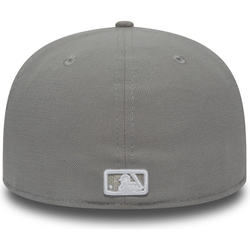 new-era-flat-brim-white-logo9fifty-essential-new-york-yankees-mlb-grey-fitted-cap