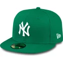 kapa-ravna-zelena-prilagodena-59fifty-essential-new-york-yankees-mlb-new-era