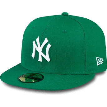 kapa-ravna-zelena-prilagodena-59fifty-essential-new-york-yankees-mlb-new-era