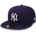 kapa-ravna-ljubicasta-prilagodena-59fifty-essential-new-york-yankees-mlb-new-era