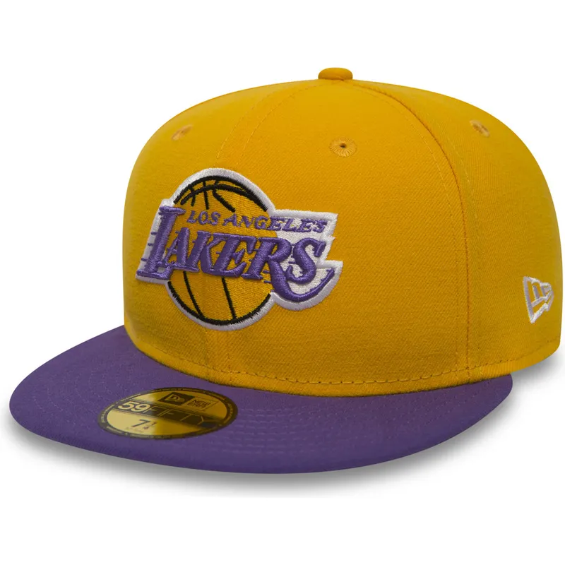 cap-ravna-yellow-ajustada-59fifty-essential-los-angeles-lakers-nba-new-era