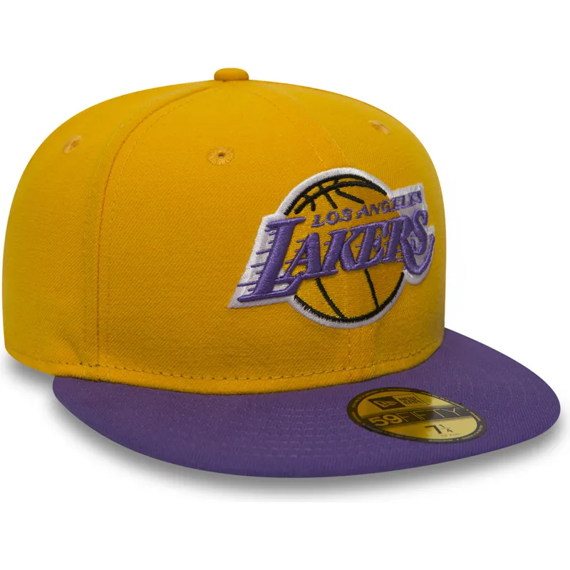 cap-ravna-yellow-ajustada-59fifty-essential-los-angeles-lakers-nba-new-era