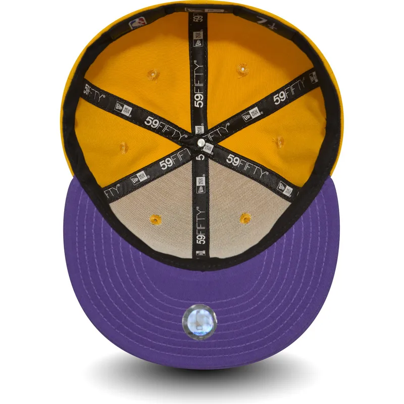 cap-ravna-yellow-ajustada-59fifty-essential-los-angeles-lakers-nba-new-era