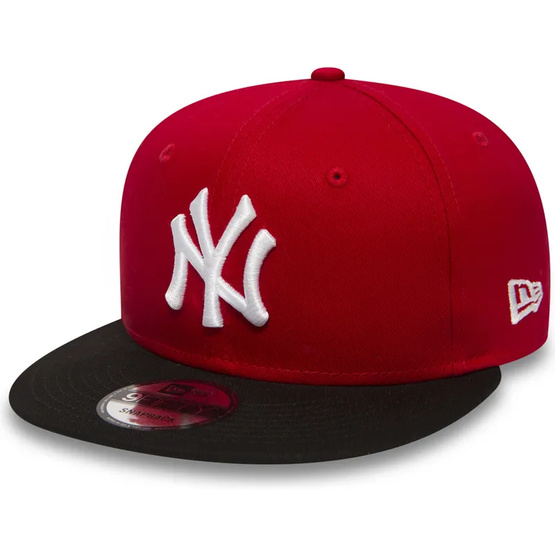 kapa-ravna-crvena-snapback-ajustable-9fifty-cotton-block-new-york-yankees-mlb-new-era