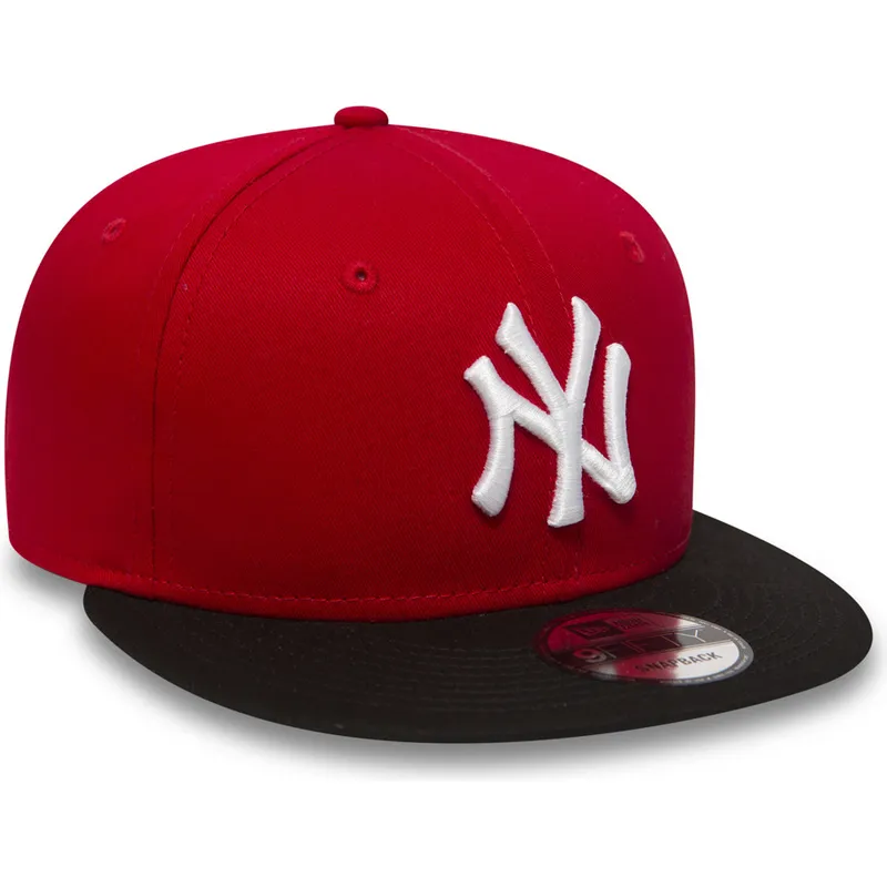 kapa-ravna-crvena-snapback-ajustable-9fifty-cotton-block-new-york-yankees-mlb-new-era