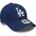 kapa-zaobljena-plava-podesiv-9forty-essential-los-angeles-dodgers-mlb-new-era