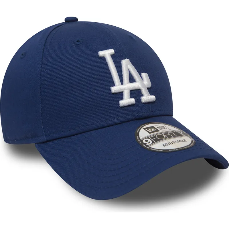 kapa-zaobljena-plava-podesiv-9forty-essential-los-angeles-dodgers-mlb-new-era