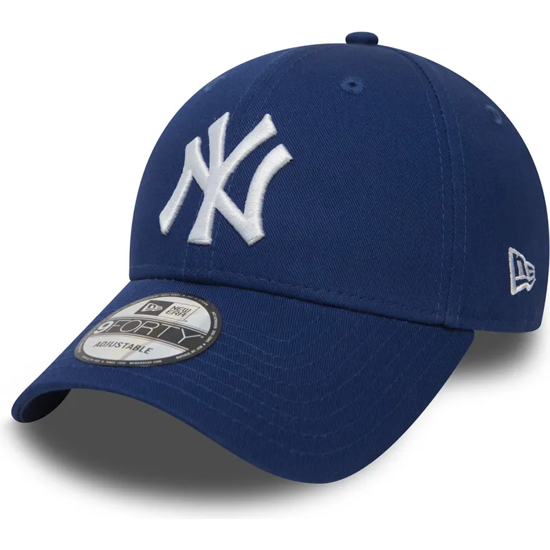 kape-zaobljena-plava-podesiva-traka-9forty-essential-new-york-yankees-mlb-new-era