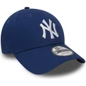 kape-zaobljena-plava-podesiva-traka-9forty-essential-new-york-yankees-mlb-new-era