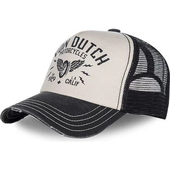 Kapa zaobljena bijela podesiv CREW2 Von Dutch