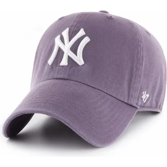 Kapa zaobljena ljubičasta podesiv New York Yankees MLB 47 Brand