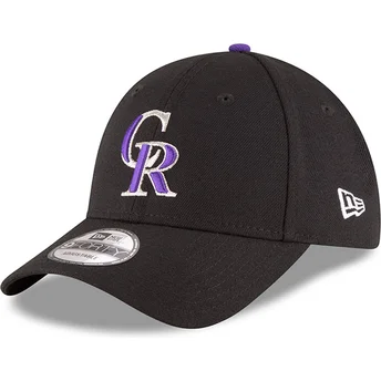 Kapa zaobljena crna podesiv 9FORTY The League Colorado Rockies MLB New Era