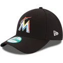 kapa-zaobljena-crna-podesiv-9forty-the-league-miami-marlins-mlb-new-era