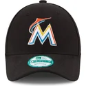 kape-zaobljena-crna-podesiva-traka-9forty-the-league-miami-marlins-mlb-new-era
