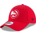 kapa-zaobljena-crvena-podesiv-9forty-the-league-atlanta-hawks-nba-new-era