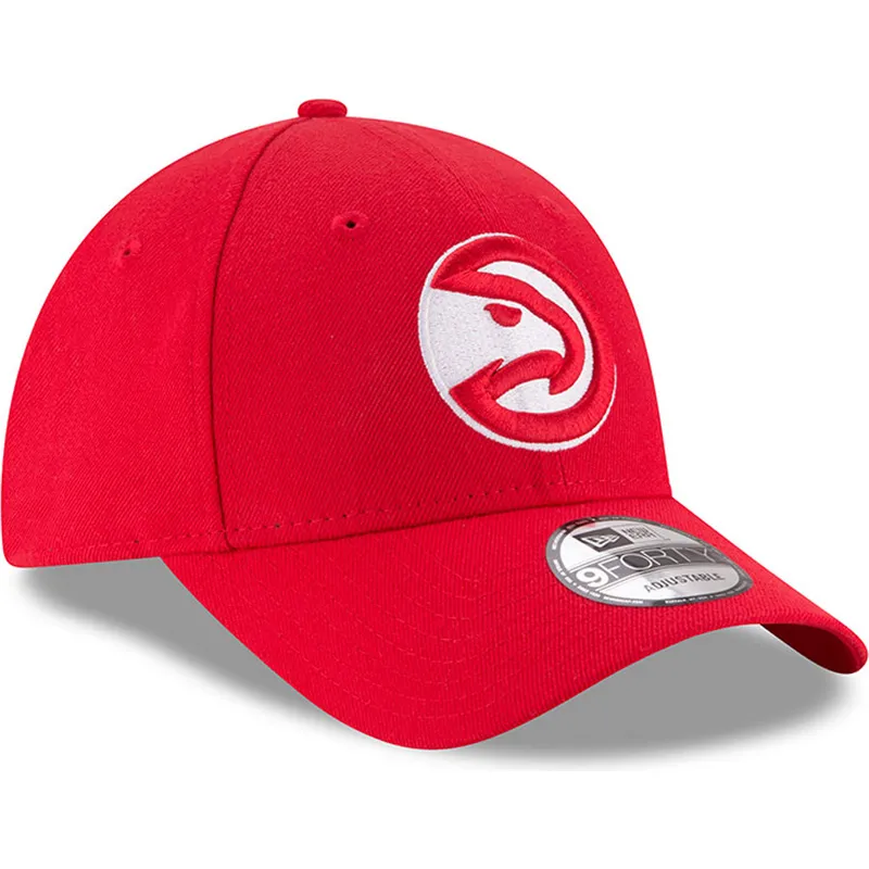 kapa-zaobljena-crvena-podesiv-9forty-the-league-atlanta-hawks-nba-new-era