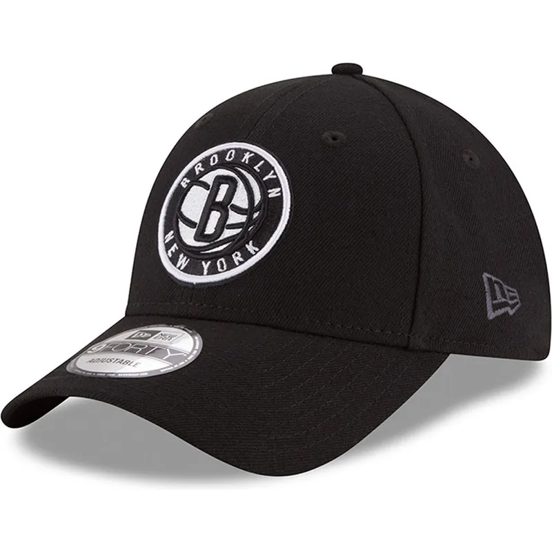 kapa-zaobljena-crna-podesiv-9forty-the-league-brooklyn-nets-nba-new-era