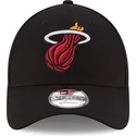 cap-zaobljena-black-adjustable-strap-9forty-the-league-miami-heat-nba-new-era