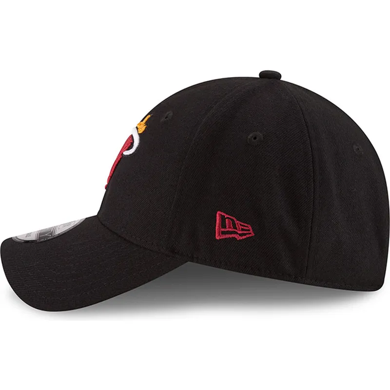 cap-zaobljena-black-adjustable-strap-9forty-the-league-miami-heat-nba-new-era