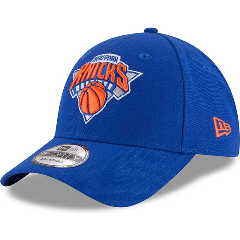 cap-zaobljena-blue-adjustable-strap-9forty-the-league-new-york-knicks-nba-new-era