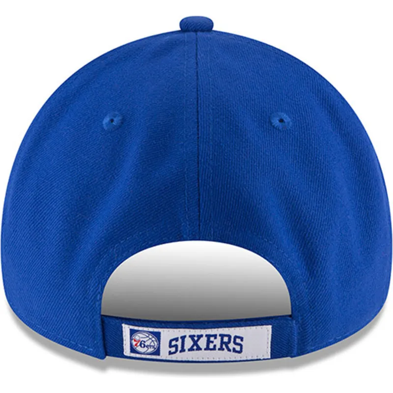 kape-zaobljena-plava-podesiva-traka-9forty-the-league-philadelphia-76ers-nba-new-era
