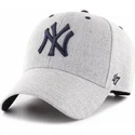 kapa-zaobljena-siva-podesiv-new-york-yankees-mlb-47-brand