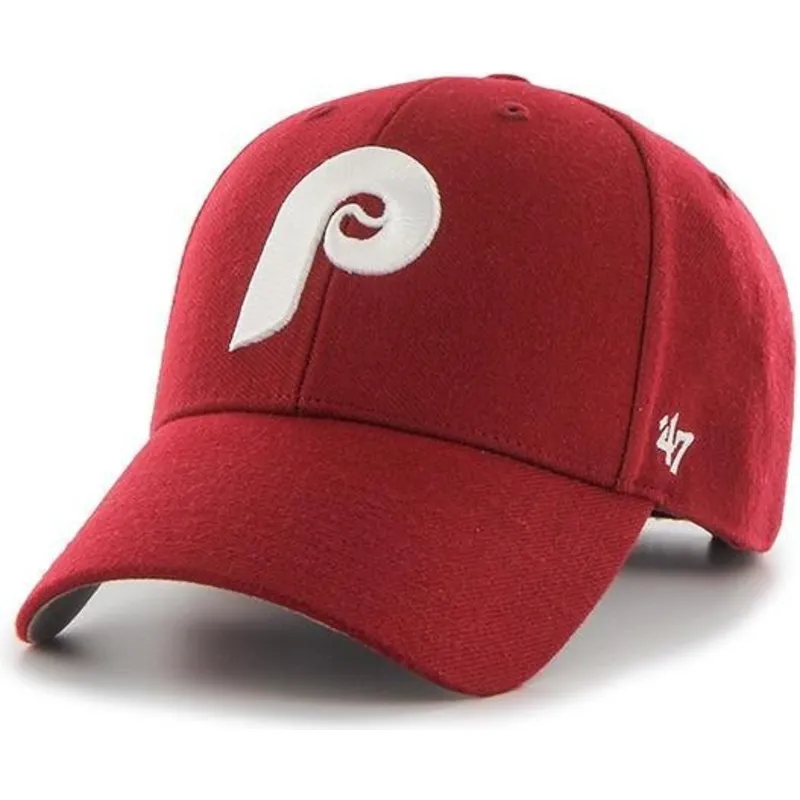 kapa-zaobljena-crvena-podesiv-clasico-philadelphia-phillies-mlb-47-brand