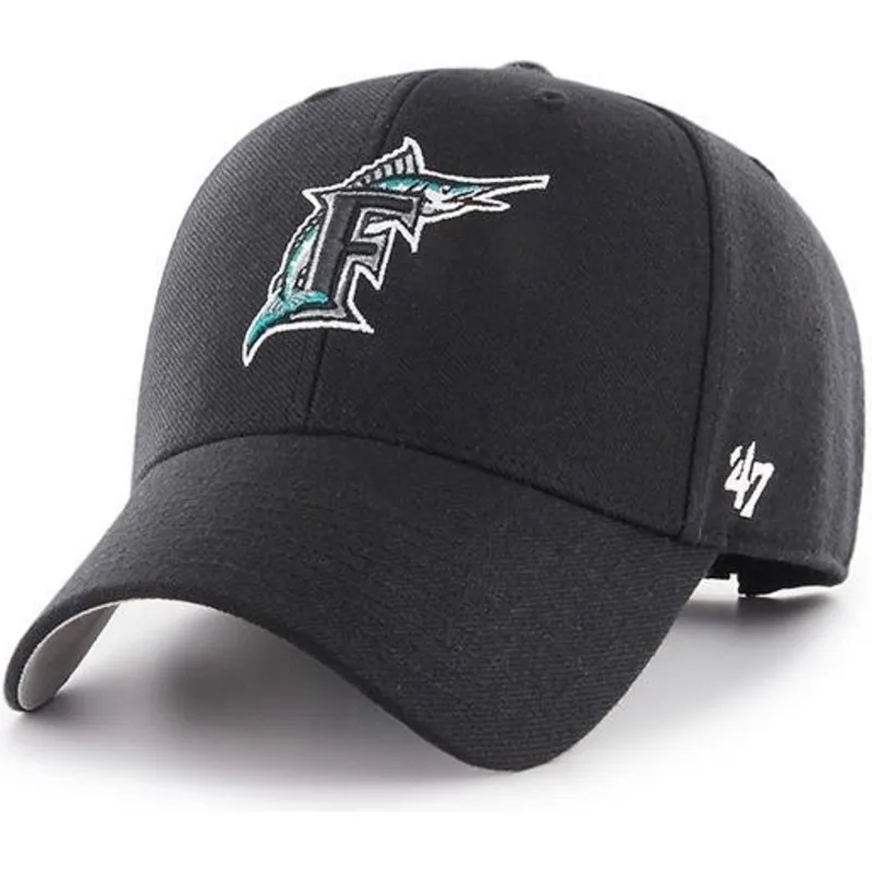 kapa-zaobljena-crna-podesiv-clasico-miami-marlins-mlb-47-brand