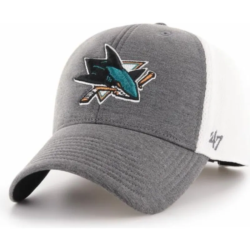 kapa-zaobljena-siva-podesiv-san-jose-sharks-nhl-47-brand