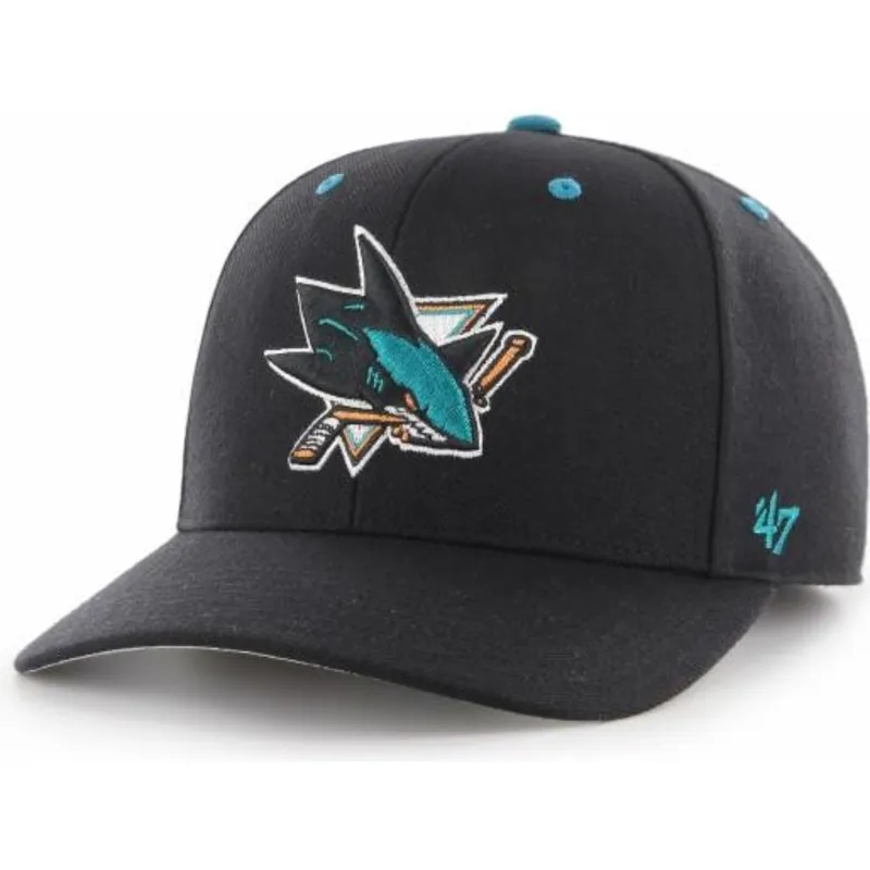 kapa-zaobljena-crna-podesiv-san-jose-sharks-nhl-47-brand