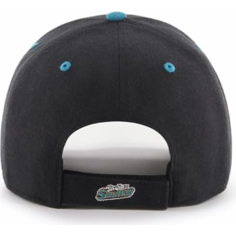 kapa-zaobljena-crna-podesiv-san-jose-sharks-nhl-47-brand