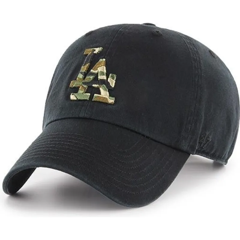 kapa-zaobljena-crna-podesiv-los-angeles-dodgers-mlb-47-brand