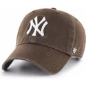 kapa-zaobljena-smeda-podesiv-new-york-yankees-mlb-47-brand