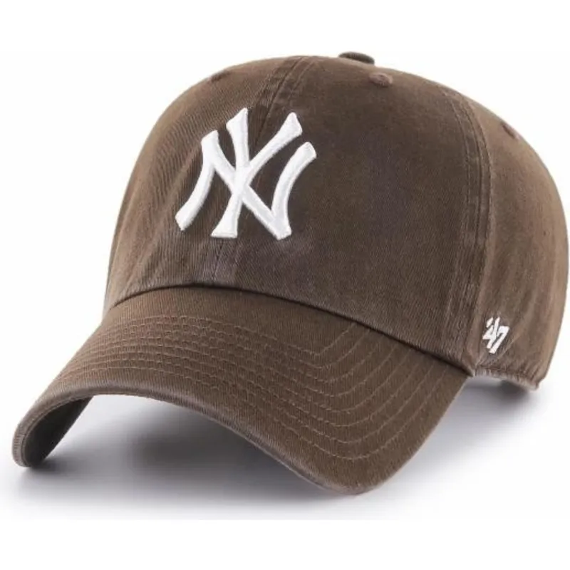 kapa-zaobljena-smeda-podesiv-new-york-yankees-mlb-47-brand