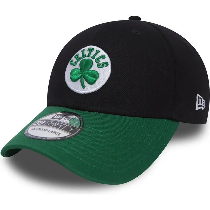 kapa-zaobljena-crna-prilagodena-39thirty-black-base-boston-celtics-mlb-new-era