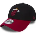 kapa-zaobljena-crna-prilagodena-39thirty-black-base-miami-heat-nba-new-era