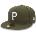 kapa-ravna-zelena-prilagodena-59fifty-seasonal-heather-pittsburgh-pirates-mlb-new-era
